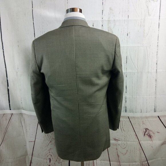 Enrico Gelini Collezione 40L Multicolor Houndstooth Suit Blazer Sport Coat - Picture 4 of 6